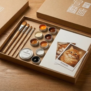 貓咪家人油畫創作材料組 furry family: cats complete oil painting kit