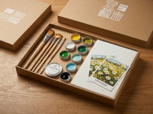 貓咪家人油畫創作材料組 furry family: cats complete oil painting kit