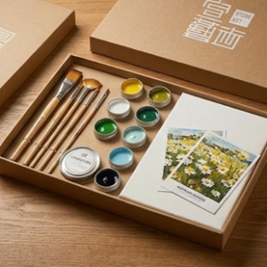 貓咪家人油畫創作材料組 furry family: cats complete oil painting kit