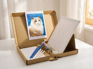 萌寵咪咪油畫創作材料組  Furry Family: Cats - Complete Oil Painting Kit