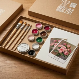 貓咪家人油畫創作材料組 furry family: cats complete oil painting kit