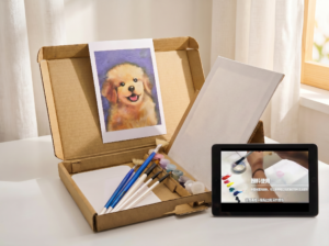 【微時光系列】宣藝術油畫創作材料組＋線上課──萌寵汪汪 Micro Time Online Oil Painting Class & Creation Kit - Puppy