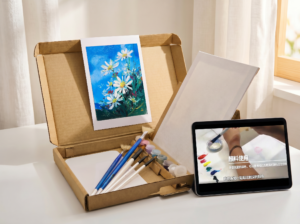 【微時光系列】宣藝術油畫創作材料組＋線上課──陽光雛菊 Micro Time Online Oil Painting Class & Creation Kit - Sunny Daisies（講師：洪兆宣）